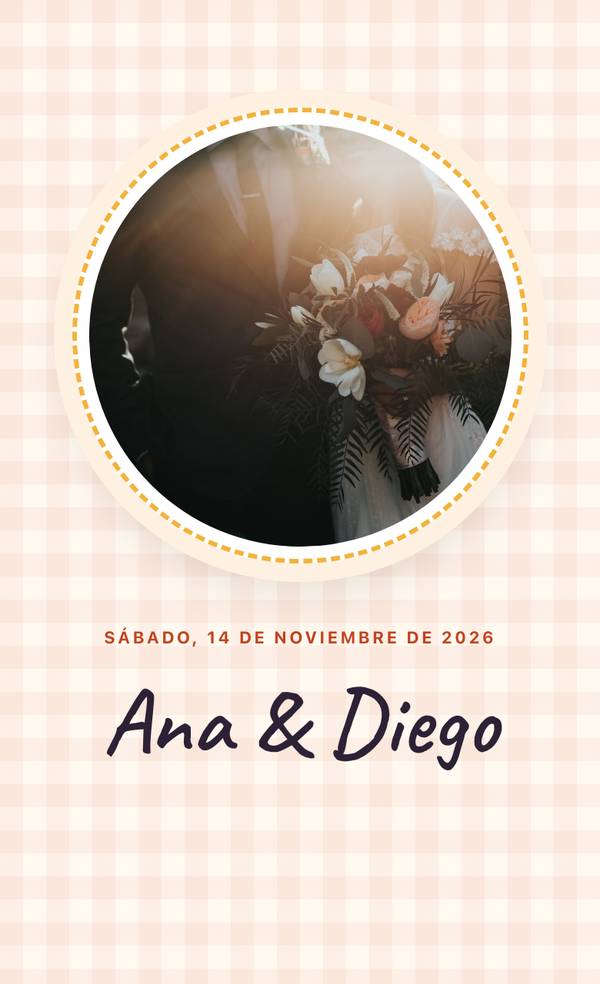 Invitación con la plantilla Carrusel